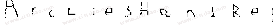 ArchiesHand Regular字体转换